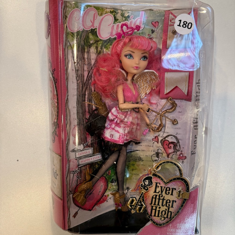 Cupid Doll with Pink Hair and Wings